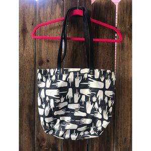Julia Canright FU canvas block printed tote bag